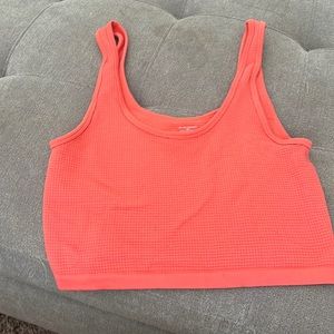 Peach crop top